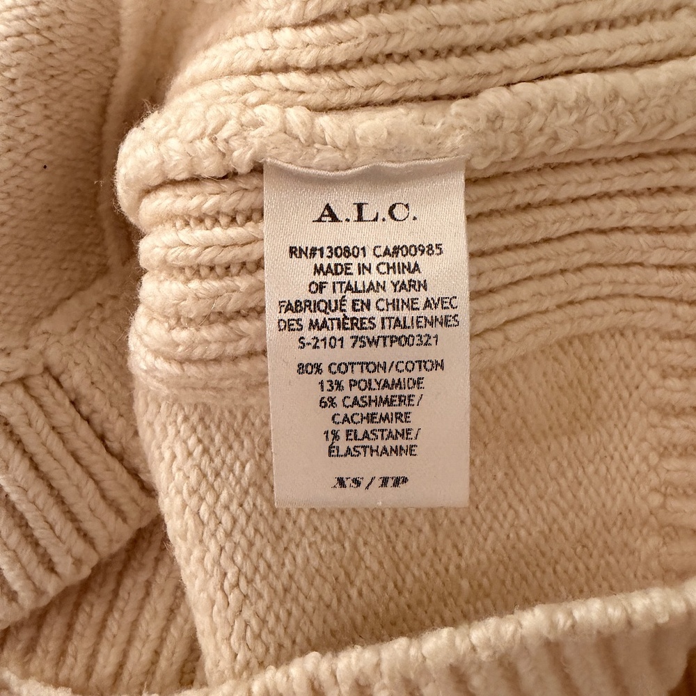 A.L.C. Winona Knit Square Neck Crop Top - XS - Picture 6 of 6